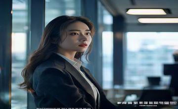 韩剧《首尔物语》剧照，都市白领女主角在办公室窗边，现代感强，中文字幕免费观看